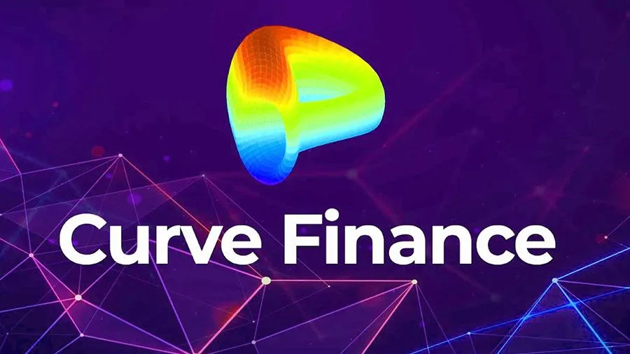 Curve Finance stablecoin token swaps with low slippage for decentralized derivatives trading